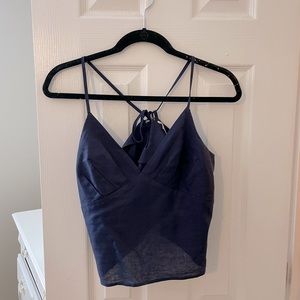 Navy blue tank top